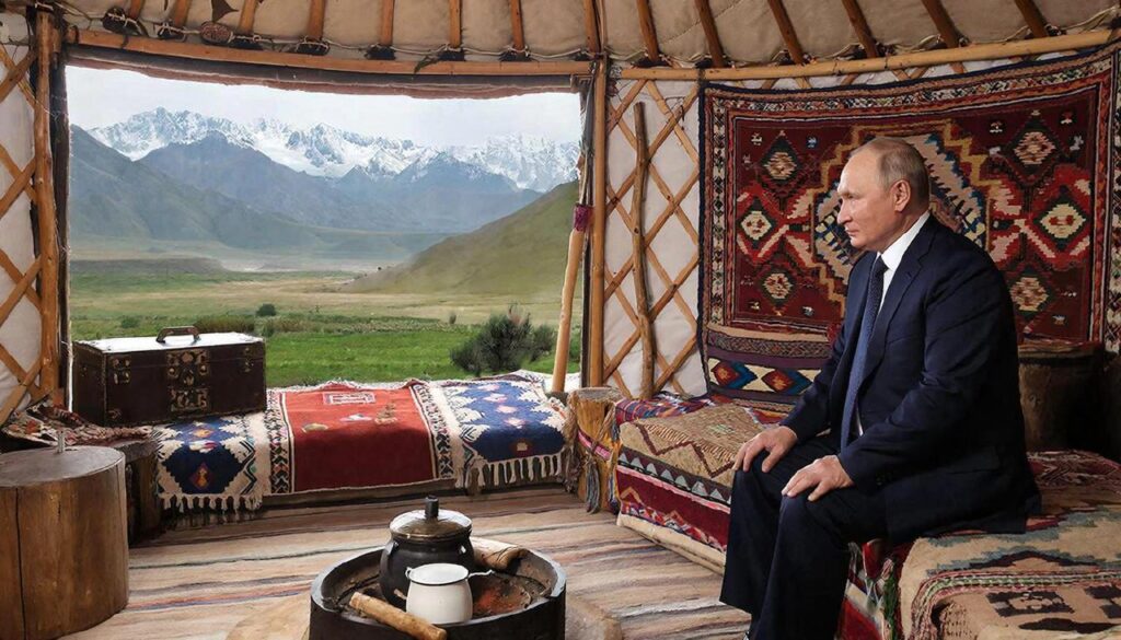 Путин приехал в Киргизию