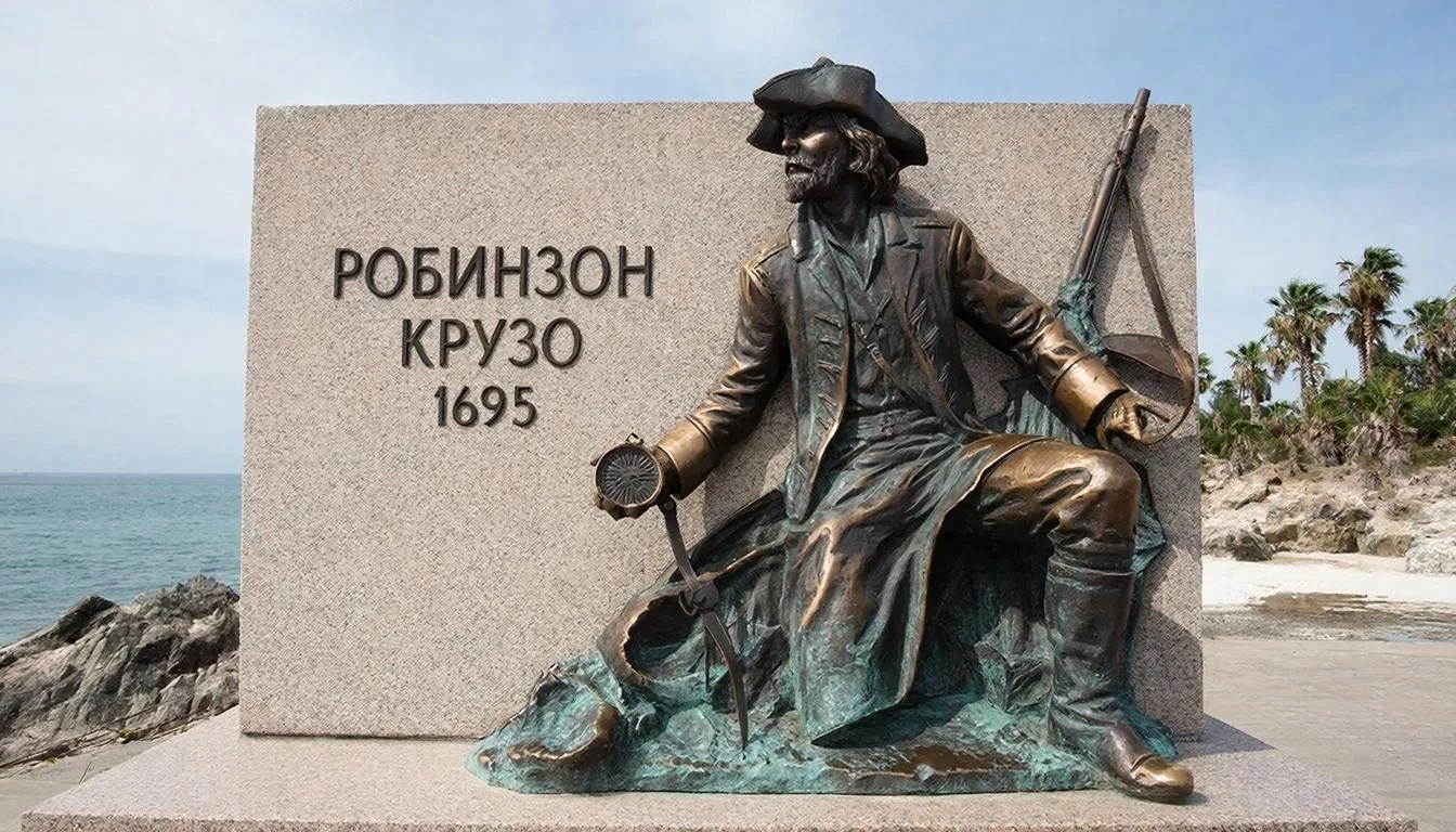 Ошибку на памятнике Робинзону Крузо обнаружили в Архангельске