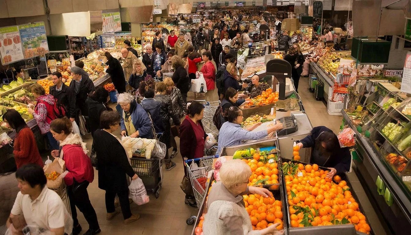 Ажиотаж ожидается в московских магазинах в последних выходных перед Новым годом