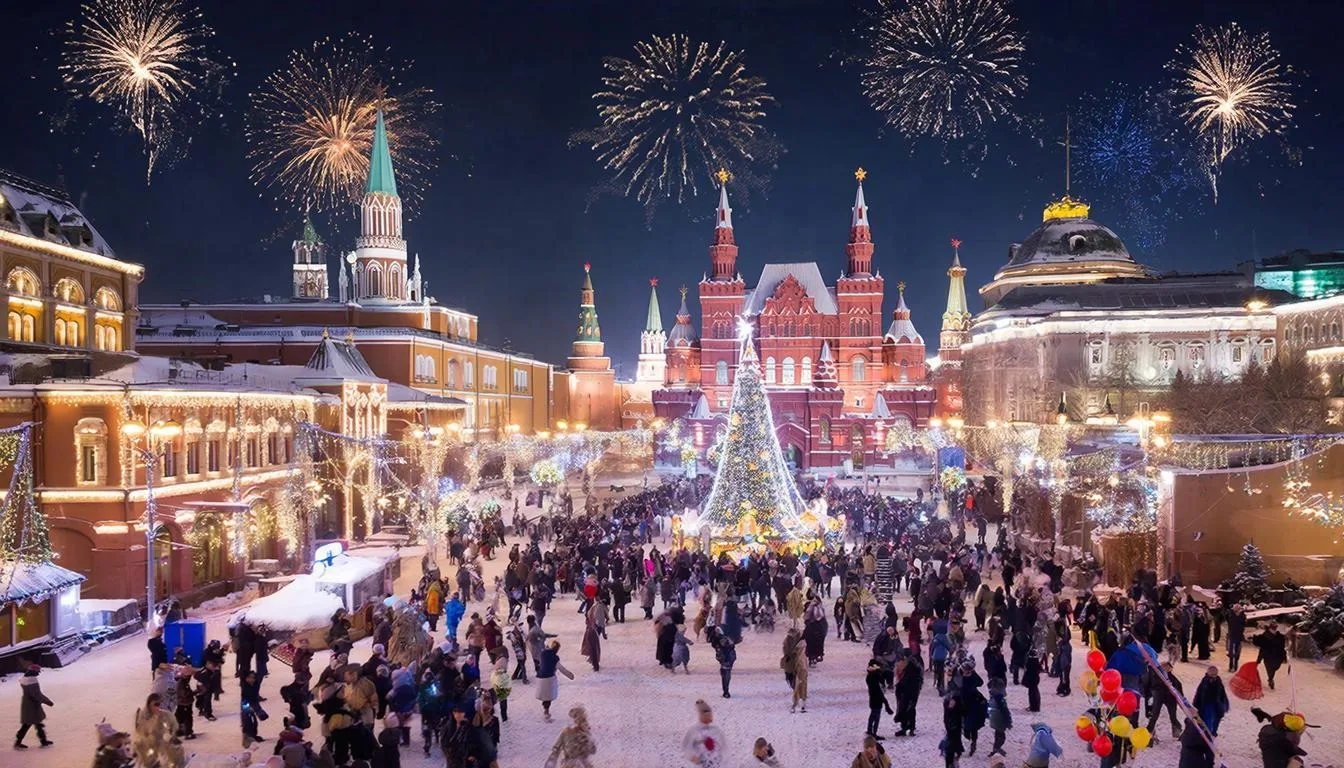 Новогодняя ночь в Москве пройдет при температуре ниже нормы