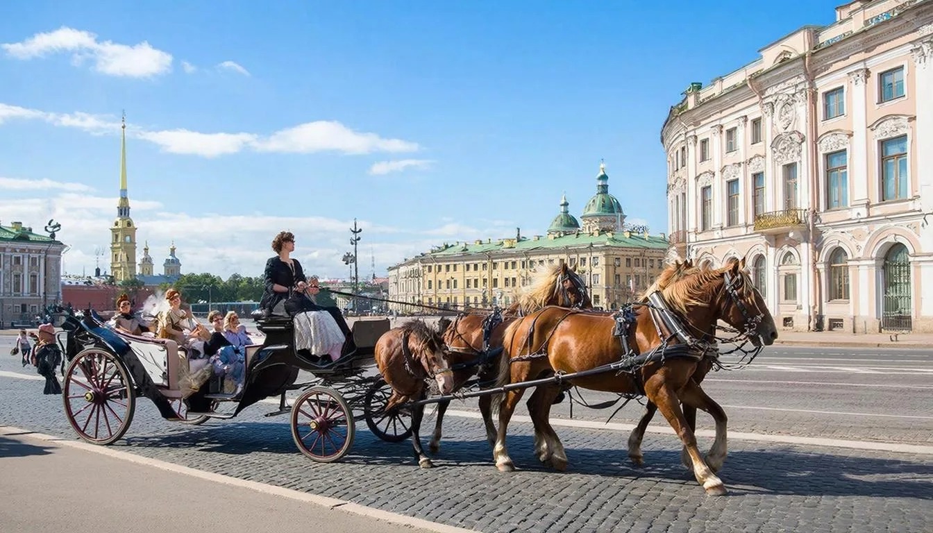 Конные экипажи хотят сделать официальным транспортом Петербурга