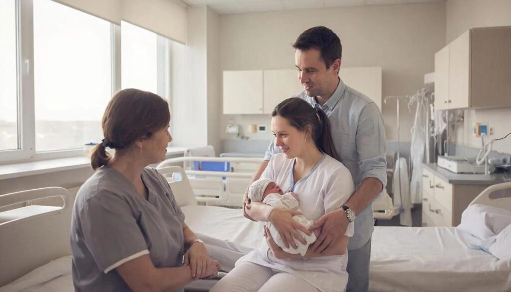 В России предложили сделать нормой присутствие родственников на родах