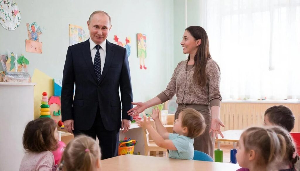 Путин поручил продлить работу яслей и детсадов до 20:00