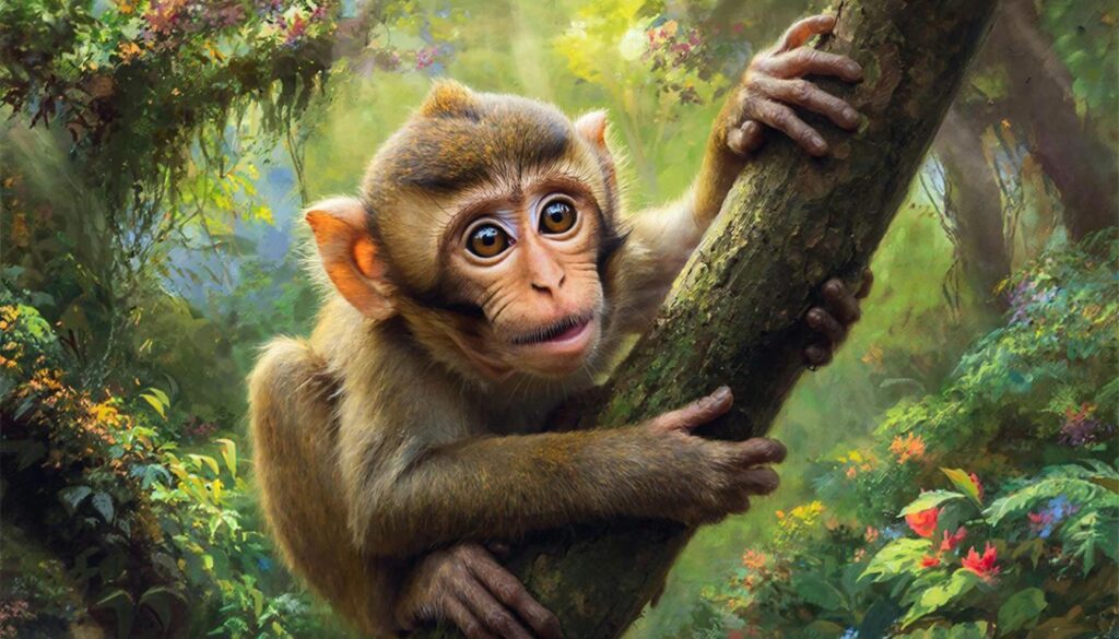 Ленинградский зоопарк объявил конкурс на имя для львинохвостой макаки