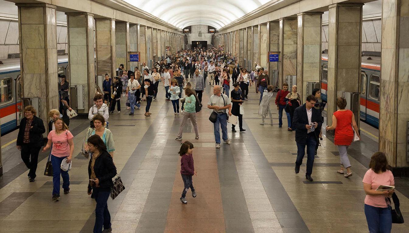 На станции метро «Маяковская» на потолке появились странные узоры